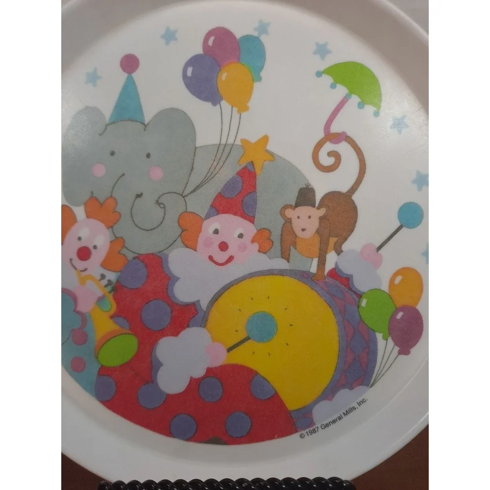 Vintage 1987 SiLite General Mills Circus Kids Melamine 8